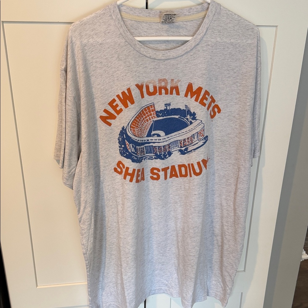 HOMAGE Light Gray New York Mets Shea Stadium Graphic Tee